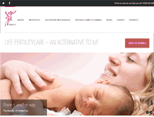 Tablet Screenshot of lifefertilitycare.co.uk